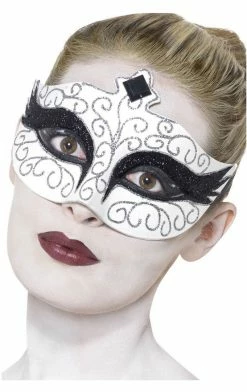 Smiffys Dark Swan Facepiece All Themes