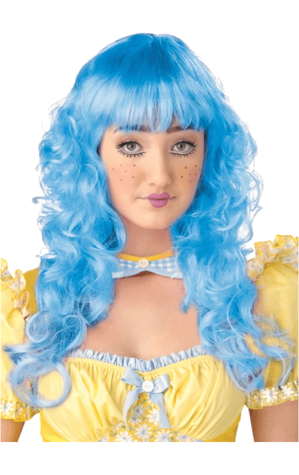 California Costumes All Themes Long Blue Wig 3 California Costumes All Themes Long Blue Wig