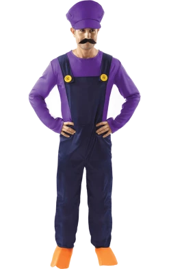 Orion Costumes Mens Costumes Adult Waluigi Super Mario Costume