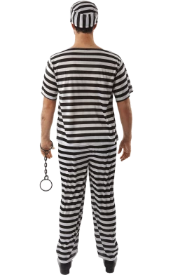 Orion Costumes Adult Convict Prisoner Costume 7 Orion Costumes Adult Convict Prisoner Costume