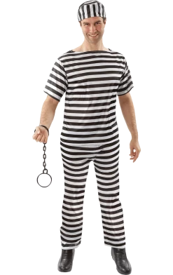 Orion Costumes Adult Convict Prisoner Costume