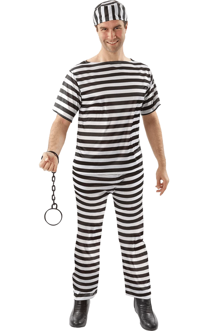 Orion Costumes Adult Convict Prisoner Costume 3 Orion Costumes Adult Convict Prisoner Costume