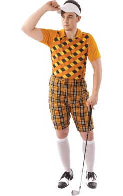 Orion Costumes Mens Orange Pub Golf Costume