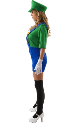 Orion Costumes Adult Female Luigi Super Mario Costume Womens Costumes