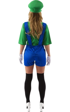 Orion Costumes Adult Female Luigi Super Mario Costume Womens Costumes
