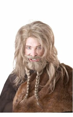 California Costumes All Themes Blonde Viking Wig Beard And Moustache