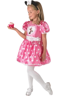 Rubies Child Deluxe Minnie Pink Cupcake Dress All Themes