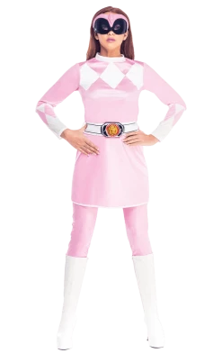 Rubies Adult Pink Mighty Morphin Power Ranger Costume