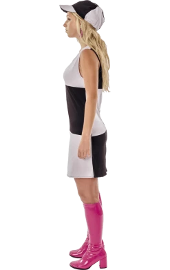 Orion Costumes Adult 1960s White Chequer Costume