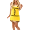Orion Costumes Womens Yellow Crayon Costume