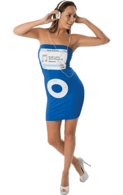Orion Costumes All Themes Adult Blue IPod Music Player Dress