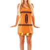 Orion Costumes All Themes Womens Orange Crayon Costume