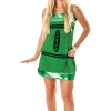 Orion Costumes Womens Green Crayon Costume