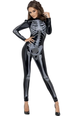 Smiffys Womens Fever Skeleton Halloween Costume