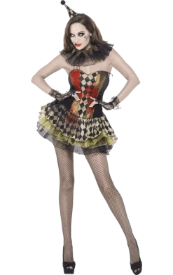 Smiffys All Themes Adult Zombie Clown Costume