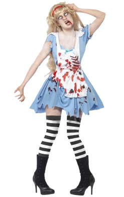 Smiffys Adult Zombie Alice In Wonderland Costume All Themes