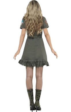 Smiffys Ladies Top Gun Deluxe Costume