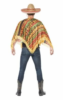 Smiffys Mens Mexican Poncho Kit 7 Smiffys Mens Mexican Poncho Kit
