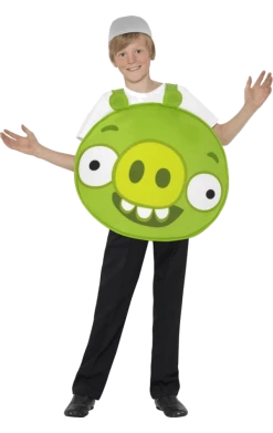 Smiffys Child Angry Birds Green Pig Costume