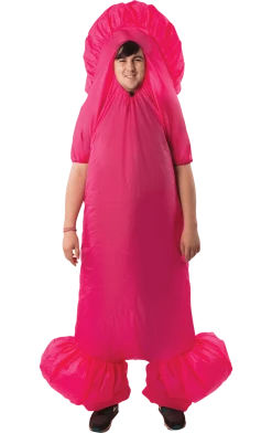 Orion Costumes Adult Pink Inflatable Penis Stag Costume All Themes