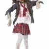 Smiffys Girls Zombie Schoolgirl Halloween Costume