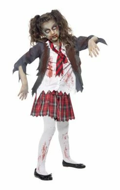 Smiffys Girls Zombie Schoolgirl Halloween Costume