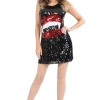 Orion Costumes All Themes Adult Sequin Vampire Fang Dress