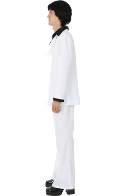 Orion Costumes Adult White 1970s Suit Costume All Themes