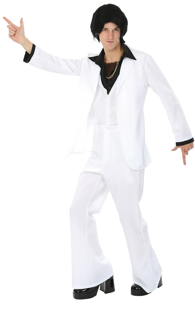 Orion Costumes Adult White 1970s Suit Costume All Themes 3 Orion Costumes Adult White 1970s Suit Costume All Themes