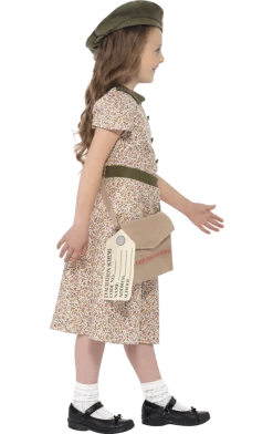 Smiffys Girls Flower Evacuee Costume All Themes