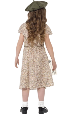 Smiffys Girls Flower Evacuee Costume All Themes