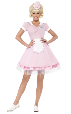 Smiffys All Themes Adult 50s Diner Girl Costume