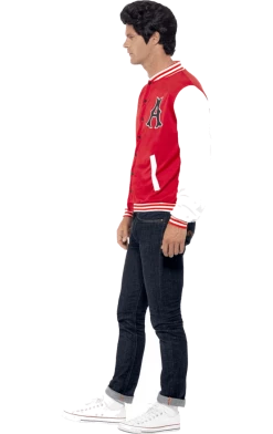 Smiffys Adult 50s College Jock Letterman Jacket All Themes