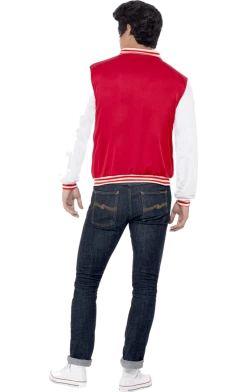 Smiffys Adult 50s College Jock Letterman Jacket All Themes