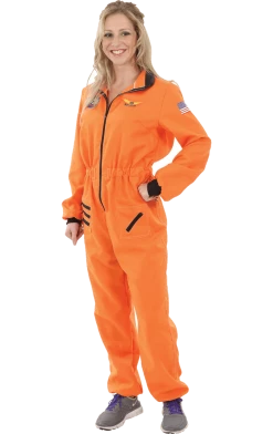 Orion Costumes Adult Womens Orange Astronaut Costume All Themes