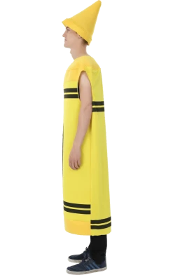 Orion Costumes Mens Yellow Crayon Costume