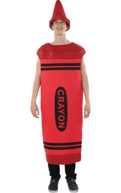Orion Costumes All Themes Mens Red Crayon Costume