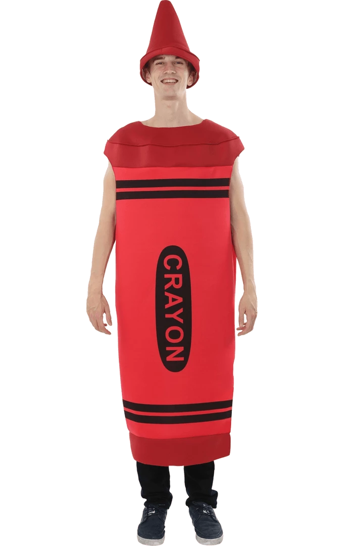 Orion Costumes All Themes Mens Red Crayon Costume 3 Orion Costumes All Themes Mens Red Crayon Costume