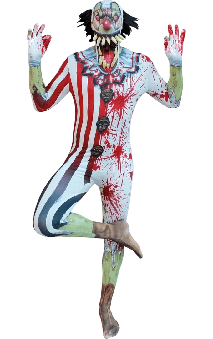 Body Republic Adult Jaw Dropper Clown Morphsuit All Themes 3 Body Republic Adult Jaw Dropper Clown Morphsuit All Themes