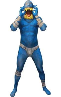 Body Republic Orc Jaw Dropper Blue Morphsuit