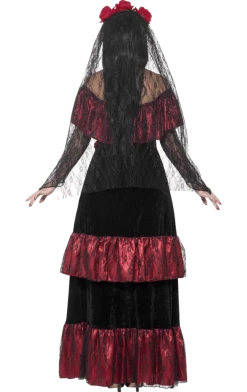 Smiffys Womens Day Of The Dead Bride Costume