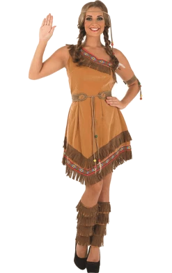 Fun Shack All Themes Adult Womens Indian Squaw Costume