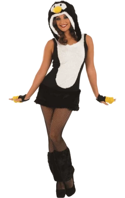 Fun Shack All Themes Womens Fluffy Little Penguin Costume