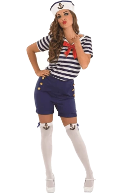 Fun Shack All Themes Adult Sassy Sailor Girl Costume