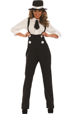 Fun Shack Adult Black Lady Gangster Costume All Themes