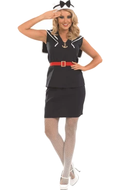 Fun Shack Adult Pin Up Sailor Girl Costume All Themes
