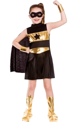 Wicked Costumes Child Super Hero Costume Black