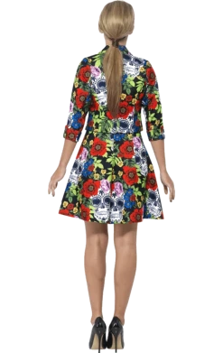 Smiffys All Themes Womens Day Of The Dead Stand Out Suit