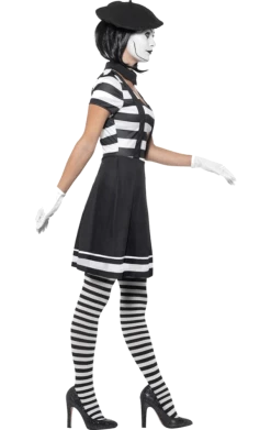 Smiffys Adult Lady Mime Artist Costume