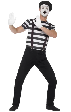 Smiffys Adult Gentleman Mime Artist Costume
